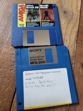1995 AMIGA Alien Breed 3D Death Mask PC Wise 3 1/2" Floppy Disk Amiga dos Disk image