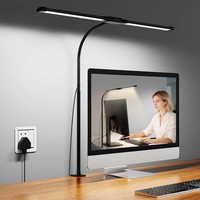 Schreibtischlampe LED Dimmbar Klemmbar Schwarz Tischlampe FüR BüRo Zuhause