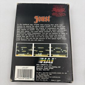 Joust (Nintendo NES, Box, 1988) No Manual Cleaned & Tested