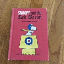 Vintage 1966 Snoopy and the Red Baron by Charles M. Schulz Hard Cover Book