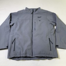 Milwaukee M12 12V Mens Size XL Grey Heated Toughshell Jacket w/Battery Charger