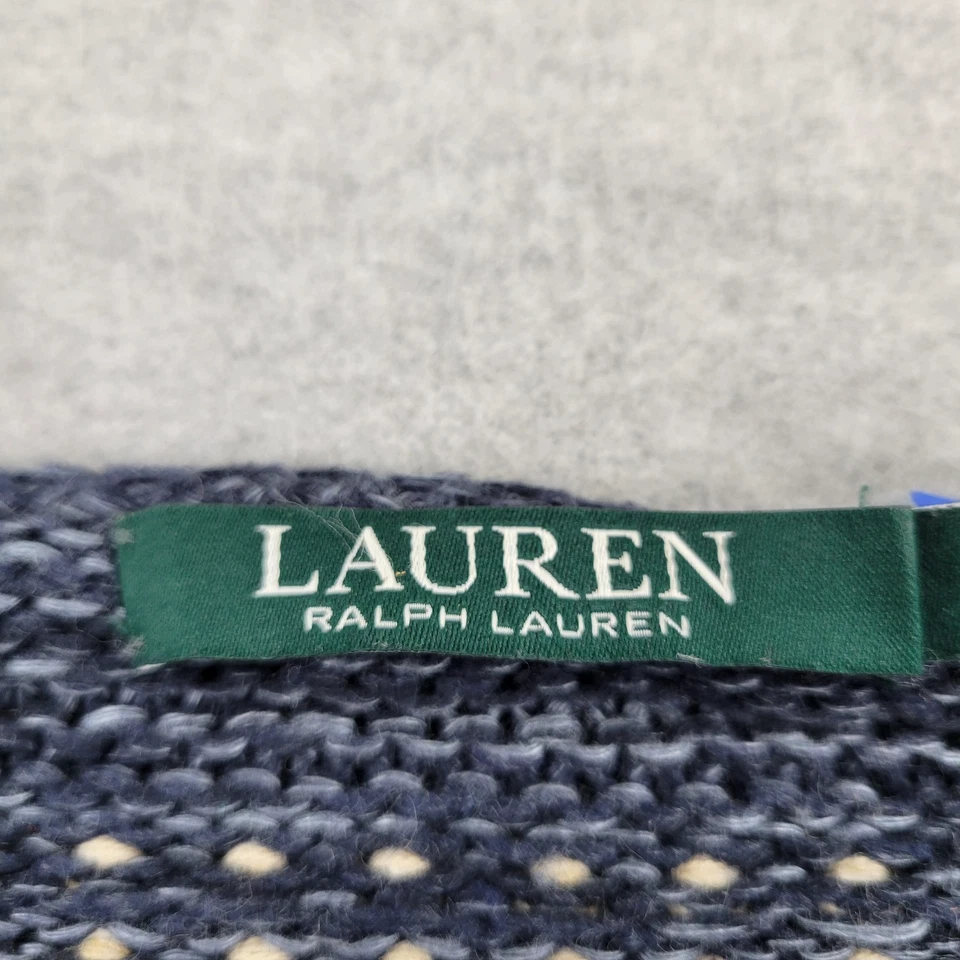 Suéter Lauren Ralph Lauren Para Mujer PS Petite Pequeño Grueso LRL Pullover Azteca Foto 3 de 4