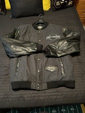 Harley Davidson &ldquo;Chenille Patch&rdquo; Varsity Bomber Jacket 3XL Genuine MotorClothes