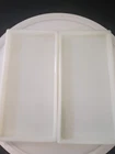 2 Single Cell Vintage Milk Glass Dental Tray Great Condition