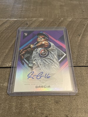 2020 Topps Fire - Fire Autographs Robel Garcia #FA-RG Purple /50 (AU, RC)