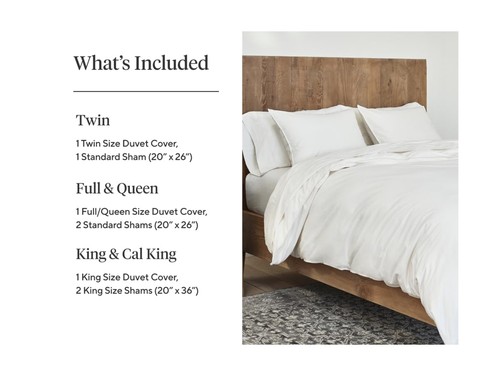 Coyuchi Organic Sateen Duvet Cover Set, Graphite, Full/Queen, 100% GOTS Certi... - Picture 3 of 6