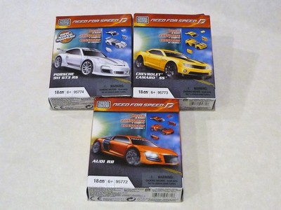 MEGA Bloks SET - 3 x Need for Speed - Audi, Porsche, Camaro 95772, 73, 74
