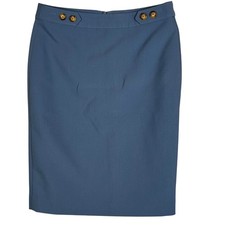 Banana Republic 4 Womens Slate Blue Pencil Skirt Career Office Professional