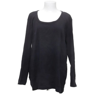 Flashlights, Langarmshirt, Größe: 48/50, Schwarz, Baumwolle, Einfarbig #6ZX