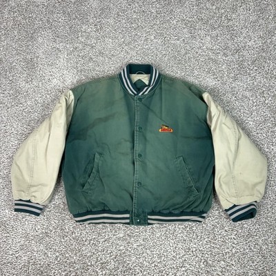 Vintage MV Sport Jacket Mens XL Green Dekalb Varsity Canvas