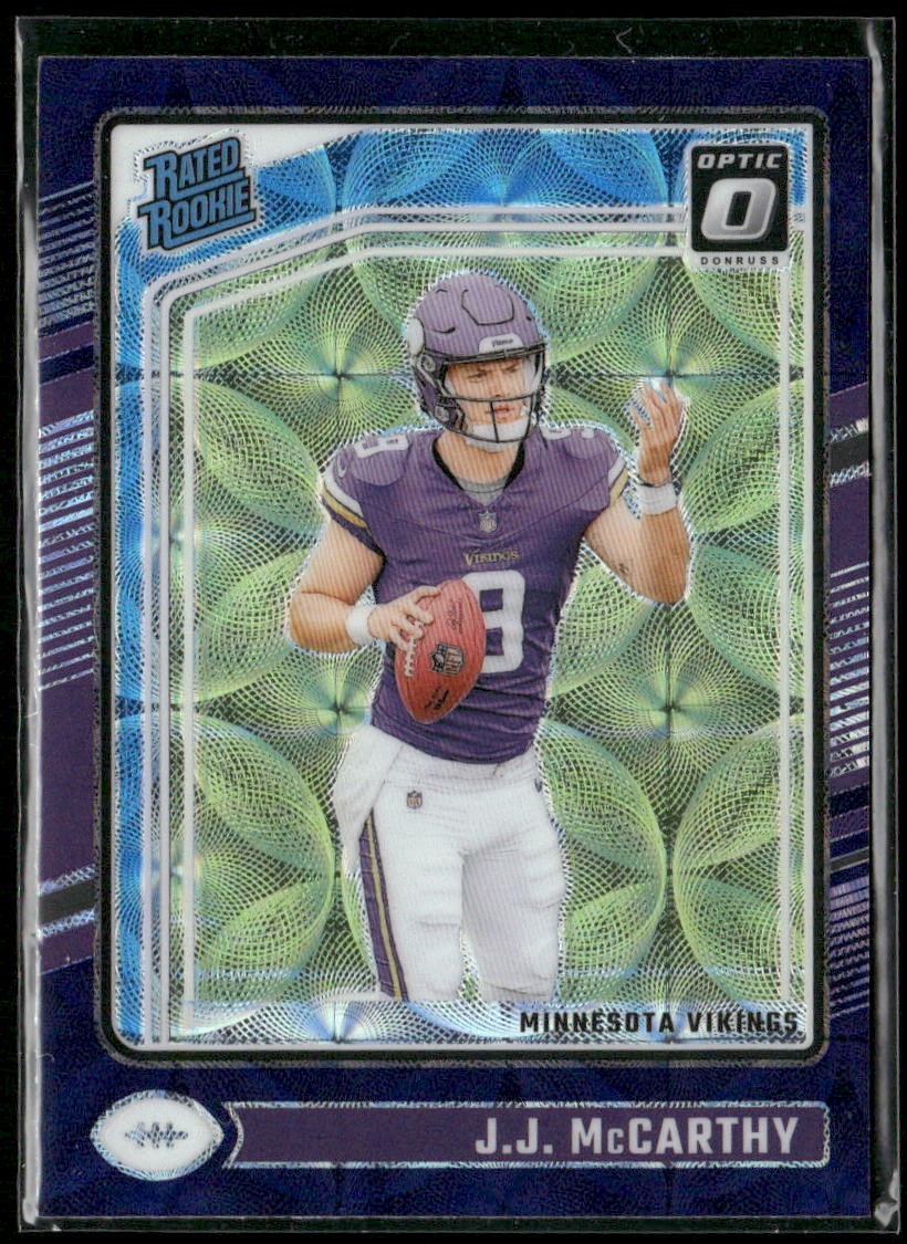 2024 Donruss Optic #235 J.J. McCarthy Purple Scope