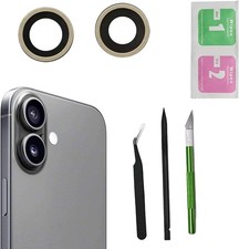 2pcs Set Back Rear Camera Lens Glass Replacement for iPhone 16 Camera Lens