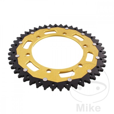 4137-Corona plato transmision DUAL 46T P-520 Ø125 MM Ø145 MM compatible con YAMA
