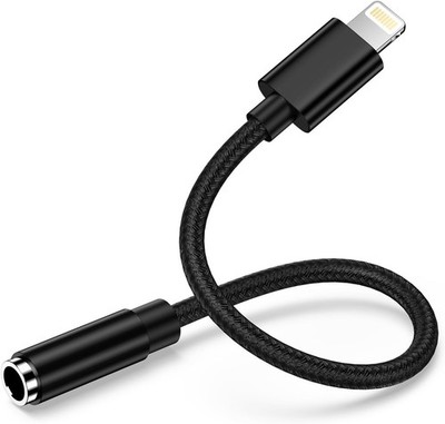 Lightning auf 3,5mm Klinke Adapter[MFi Zertifiziert] iPhone Aux Adapter,iPhone