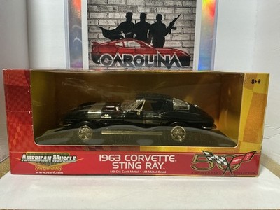 1/18 ERTL / AMERICAN MUSCLE 50TH ANNIVERSARY - 1963 CORVETTE STINGRAY [BLACK]