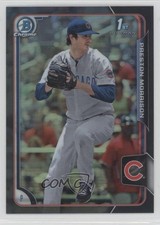 2015 Bowman Draft Chrome Asia Exclusive Black Refractor Preston Morrison #59 0a1