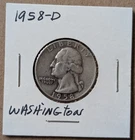 1958 D Washington Quarter 90% Silver