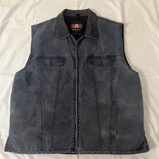 Kakadu Traders Vest Men 3X Gray  Zip Concealed Carry Australia Hunting 8MV03
