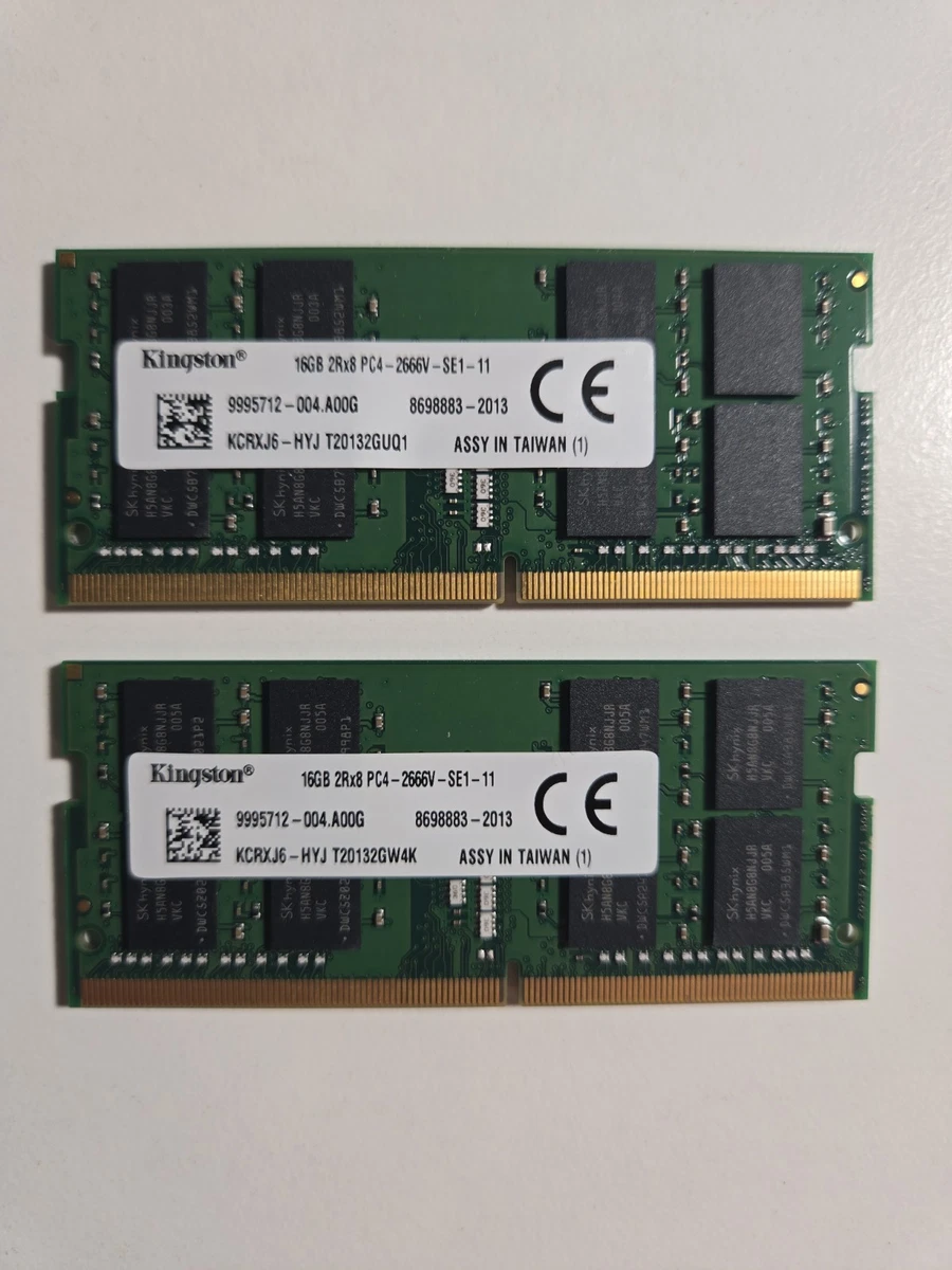 Kingston DDR4 SDRAM Computer 16 GB Capacity per Module Memory RAM