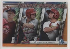 2017 Bowman Orange Refractor 10/25 Jack Flaherty Harrison Bader #TP-STL 0t2