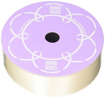 Paper Mart Ivory Double Face Satin Ribbon 1-1/2 X 50Yd