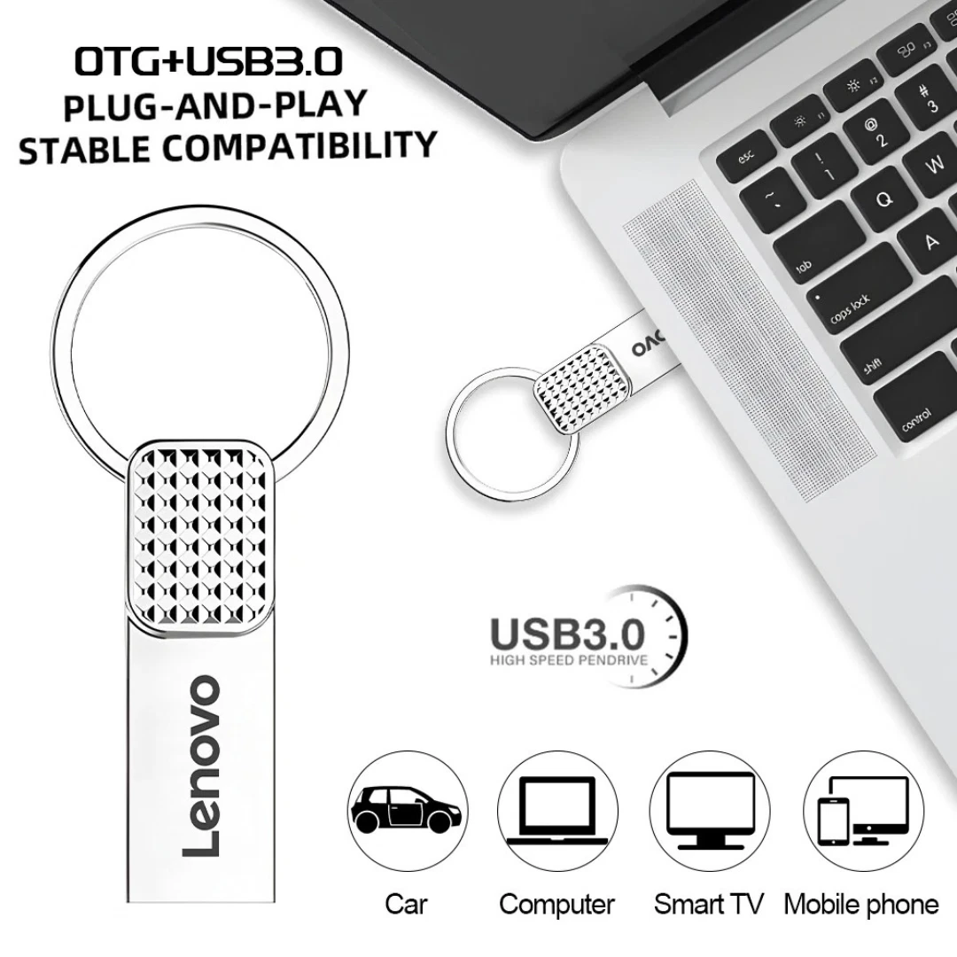 Lenovo 512GB USB 3.0 Flash Drive Metal Pendrive High Speed Data Storage