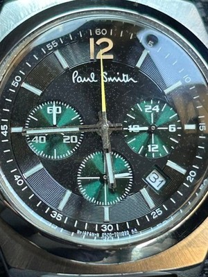 Paul Smith Final Eyes Chronograph Green Dial Quartz Stainless