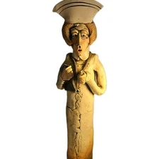 Nurse Original Art Clay Figure Chart Signed 