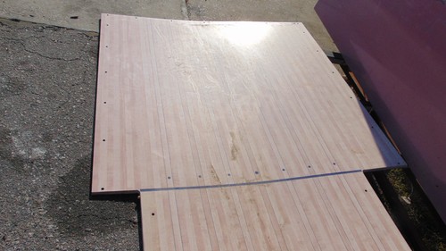 Synthetic Bowling Alley Wood - Dots - 7' x 3' x 5/8"