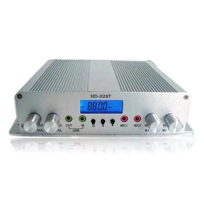 15W/ 25W FM Radio Transmitter Stereo PLL Broadcast Station 88MHz-108MHz