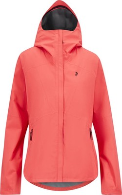 PEAK PERFORMANCE Womens Rain Pink Flow HIPE CORE+ 2.5L Daybreak Jacket Size S