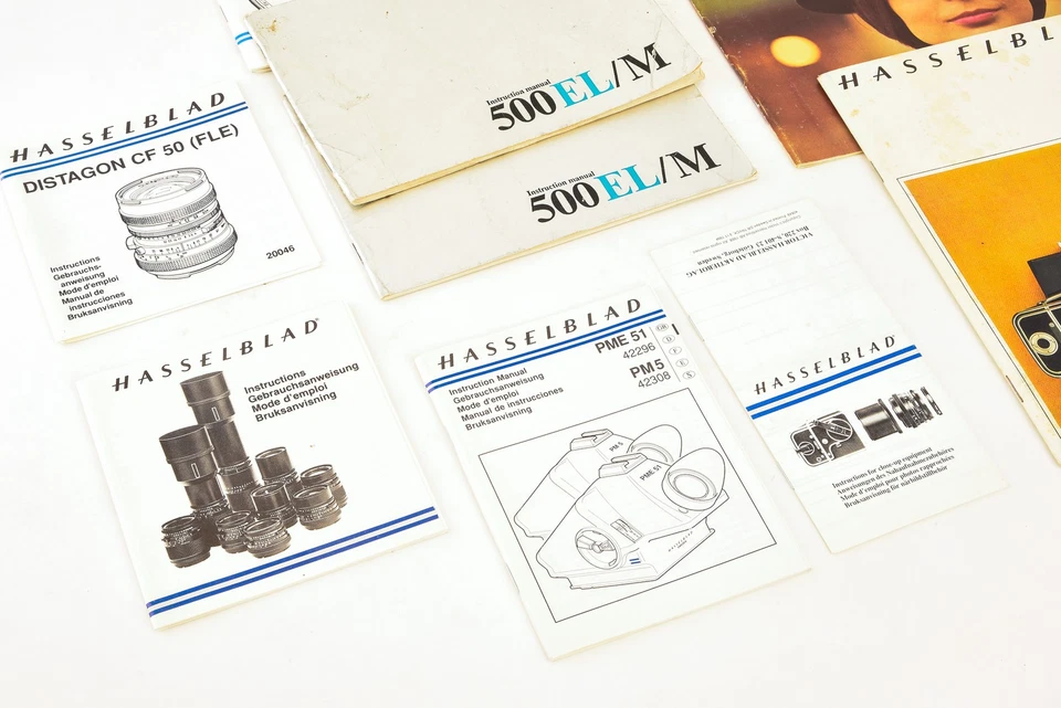 Lote de manuales y folletos de instrucciones de cámara Hasselblad de colección 500C 503CX V23 Foto 3 de 4