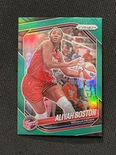 ALIYAH BOSTON 2025 Panini Prizm WNBA GREEN Holo INDIANA FEVER #75