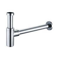 "Siphon RöHrensiphon Waschbecken Design Messing/Edelstahl Chrom 1 1/4\""