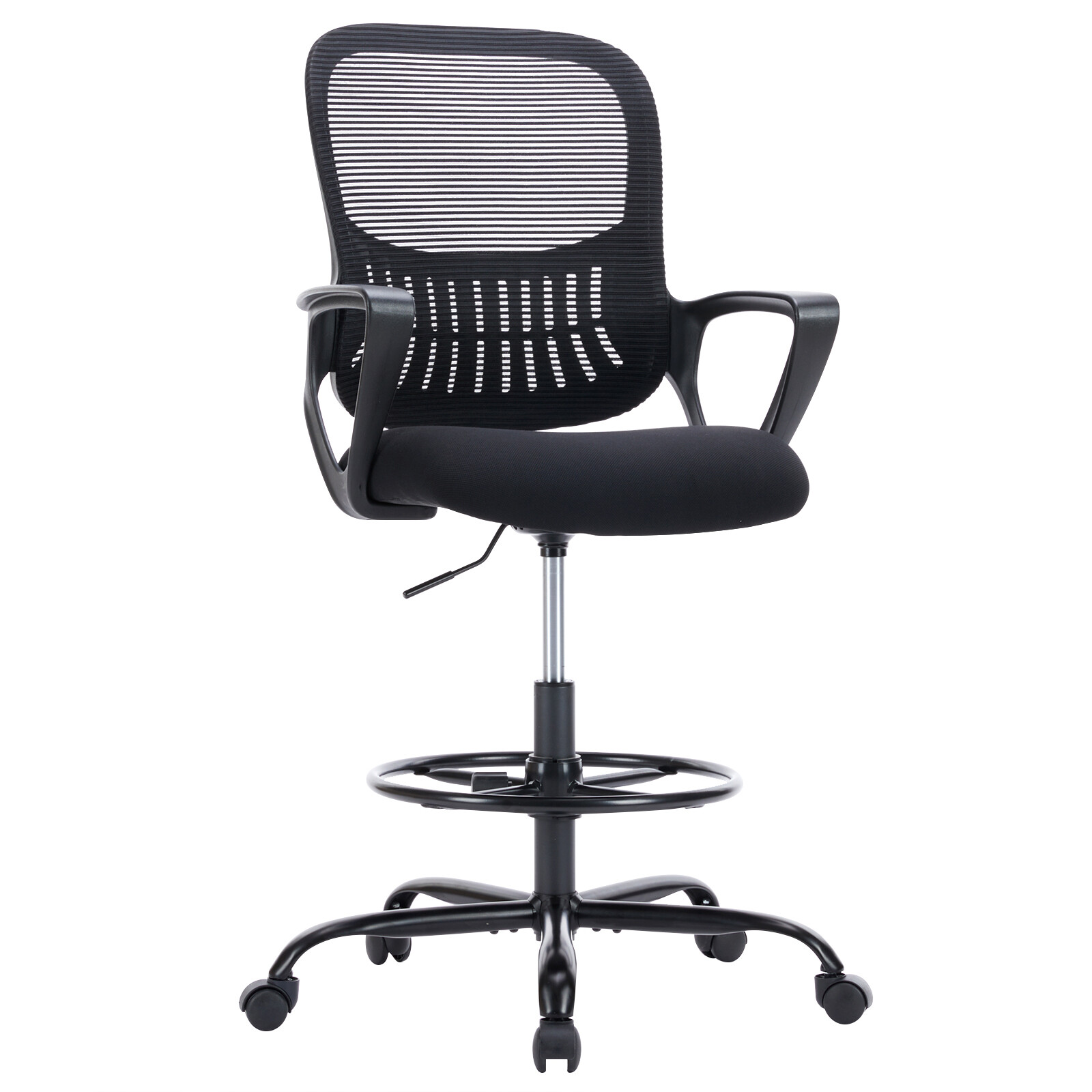 With Footrest, Drafting Chair With Fixed Armrest