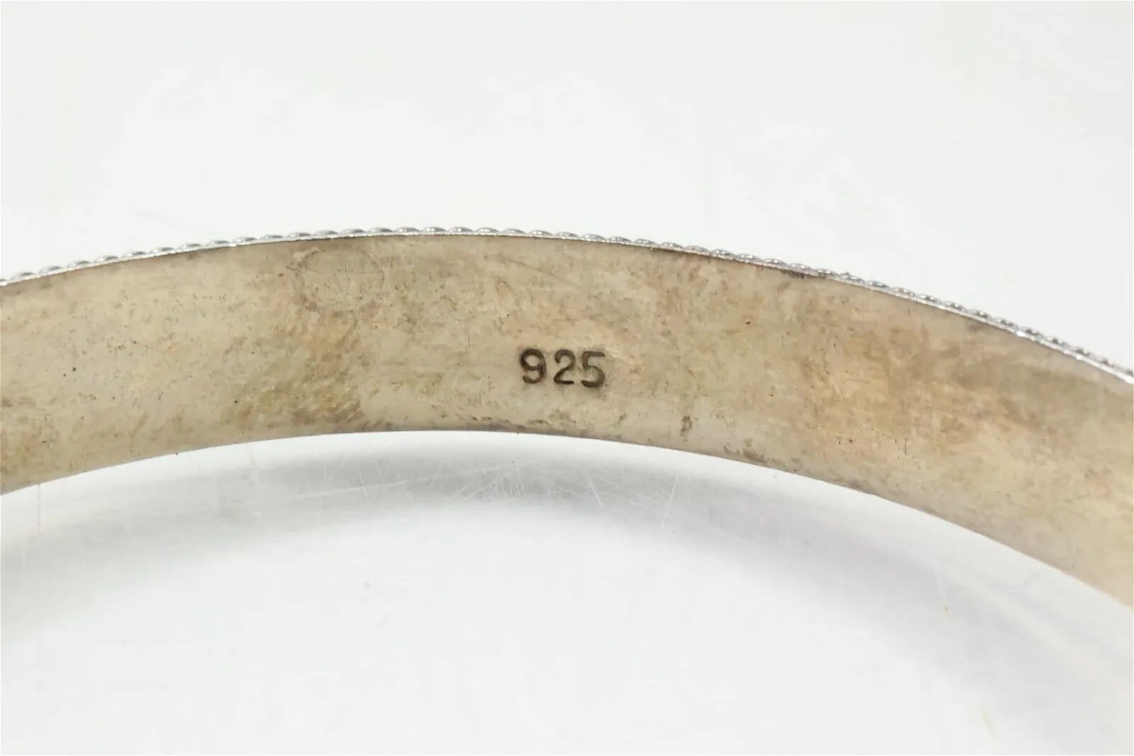 2 Vintage Solid Sterling Silver Bangle Bracelets.… - image 3