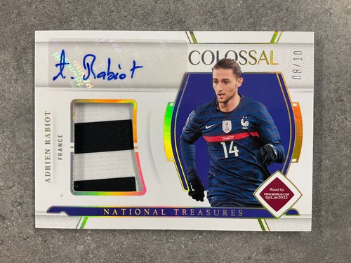 2022 National Treasures FIFA Adrien Rabiot Colossal Patch Auto /10 France