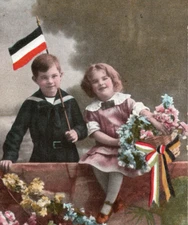 WWI German Austro Hungarian Patriotic Propaganda Postcard