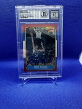 Kevin McHale Signed 1986 Fleer #73  Beckett Witnessed BAS Auto Grade 10 Celtics