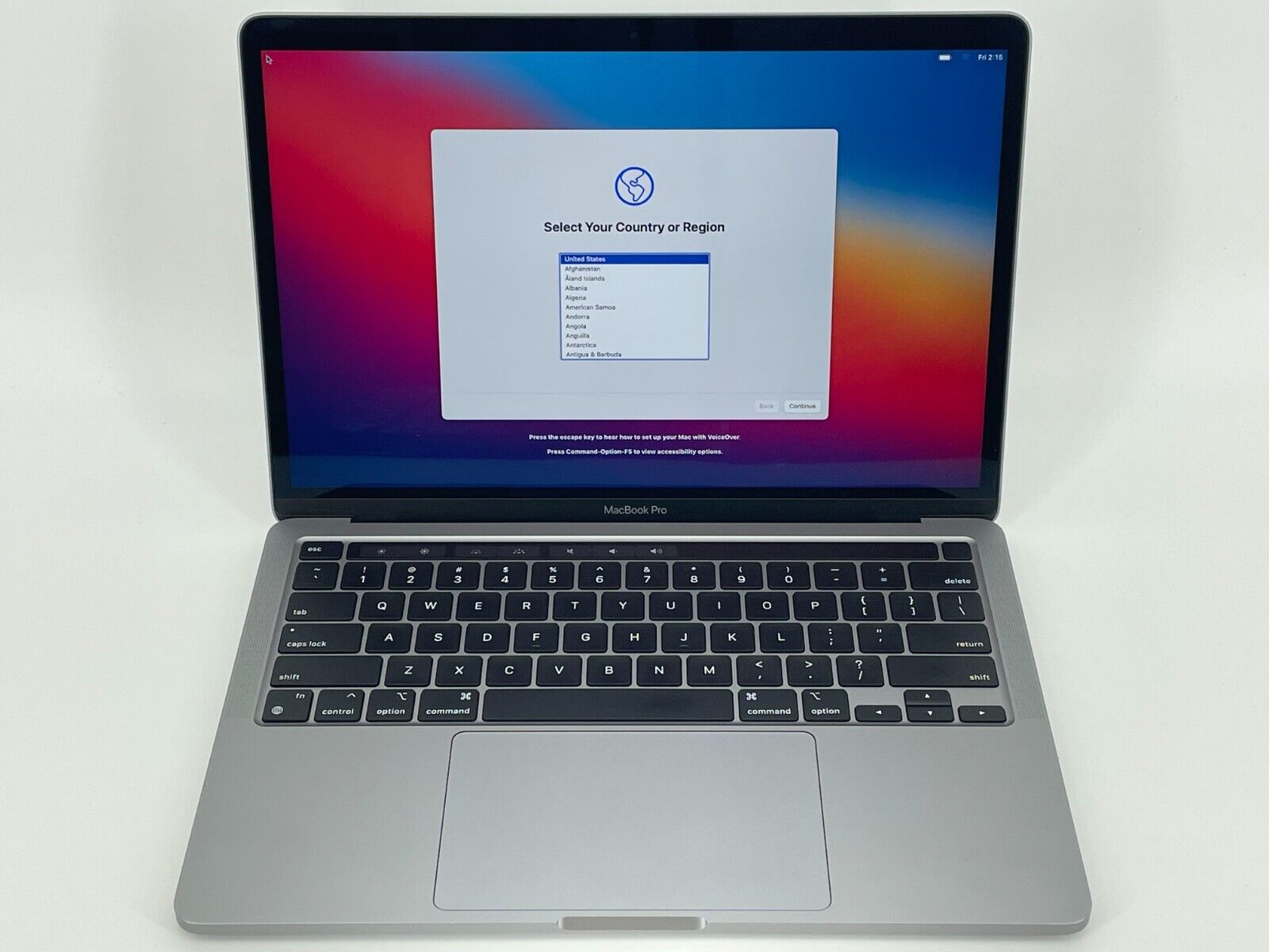 MacBook Pro 13 Touch Bar Space Gray 2020 3.2 GHz M1 8