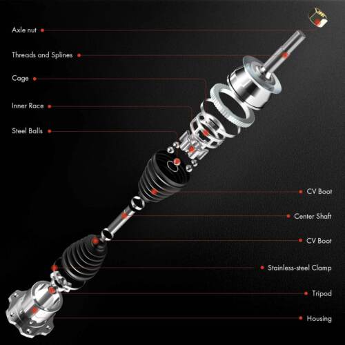 Front Extended Travel CV Axle Assembly for Chevy Silverado 1500 GMC Sierra 1500 - Picture 6 of 10