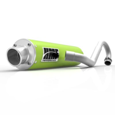HMF Performance Venom Green Full System Exhaust Brushed End Cap RZR 170 2015+
