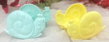 Vtg Set of 2 Hasbro MY LITTLE PONY - MLP - Snail Rockers - Light Blue/Yellow