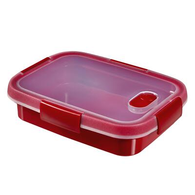 CURVER Dose 0,7l Smart Mikrowelle rechteckig Kunststoff rot 21x16x6 cm 232585