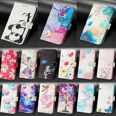 Cat Butterfly Flower Wallet Phone Case for Honor 9X 20 X8B 10i Magic 5 6 lite