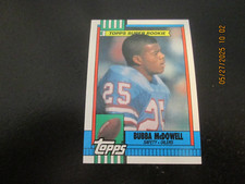 BUBBA MCDOWELL OILERS  1990 TOPPS  SUPER  ROOKIE CARD #213. rookie card picture