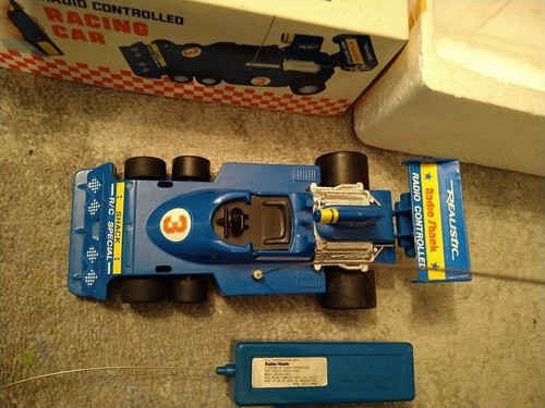 Vintage Radio Shack 60-3014 Radio Control Blue Elf Formula Race Car W/Box - Picture 3 of 6