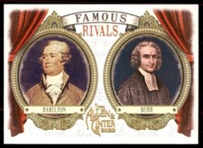 2022 Topps Allen & Ginter Famous Rivals Alexander Hamilton/Aaron Burr #FR-1