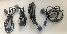 Paquete de 4 cables VGA a VGA macho a VGA 1,5 m SVGA monitor cable de extensión enchufe