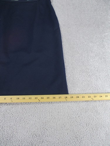 Pendleton Skirt Womens 2 Petite Navy Blue Virgin Wool Midi * - Picture 5 of 10